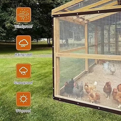 exterior durável - parafuso à de vento, recinto de aves em plástico resistente ao sol com paredes de malha ventilada, adequado para galinhas e , sem necessidade de eletricidade, abrigo exterior para aves | acessório ventilado para