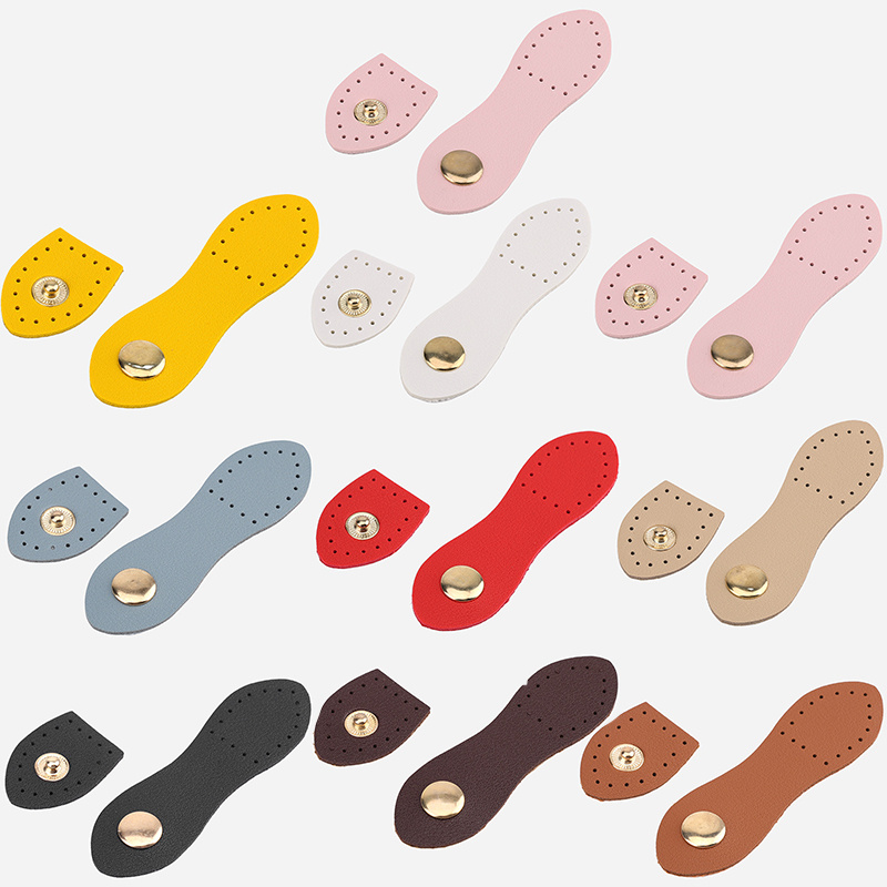 TEMU Fibbia di chiusura per borsa a , 10 pezzi colori assortiti, disponibile in pi羅 colori con anello in metallo e cinturino in pelle PU, adatta per