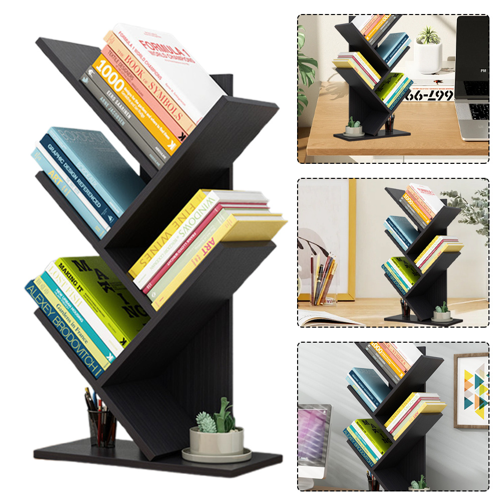 Multi Layer Unique Tree Like Wooden Frame, Space Design, Modern Decoration, Bedroom Storage | | Efficient Storage Mode, Installation, Very Suitable For Offices And Learning