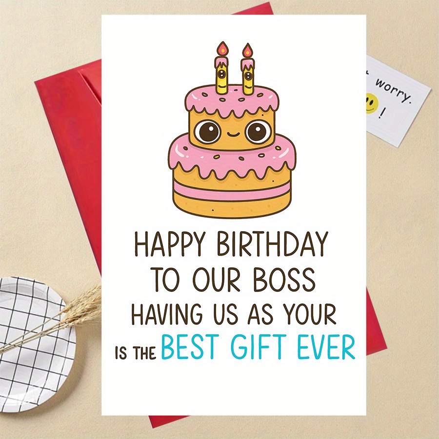 Lustige Boss Geburtstagskarte – 'You Are The Boss That Everyone Wishes They Had' – Geschenkidee Für Chef/Chefin