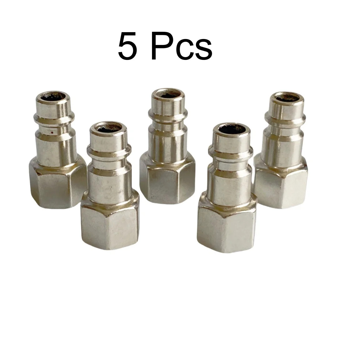 TEMU 5pcs PF20 G1/4 BSP1/4 Type Europe Connecteur Pneumatique Rapide Filetage pour Pistolet Compresseur d'Air