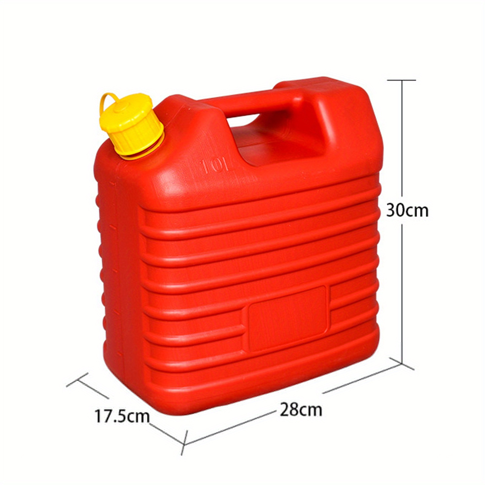 TEMU 10l Fuel Canister For Gasoline, Oil, And Plastic Petrol Containers For And Motorcycles.