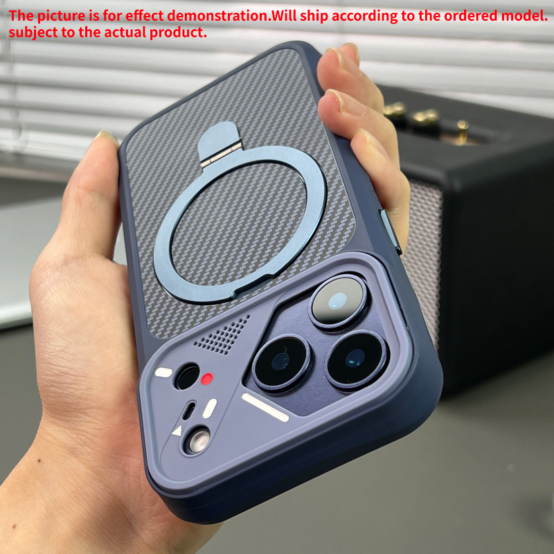 TEMU Phone Case - For Iphone 17 Case Featuring A Magnetic Stand, Suitable For Iphone 15/16 Pro Max/14/13, Offering Complete Shockproof Protection,