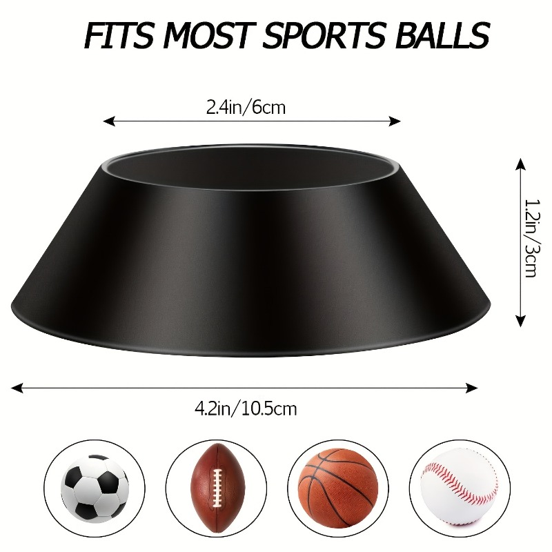 TEMU 1pc Base de Support de Ballon, Présentoir de Ballon Universel, Adapté pour Basketball, Football, Football Américain, Volleyball, , Base