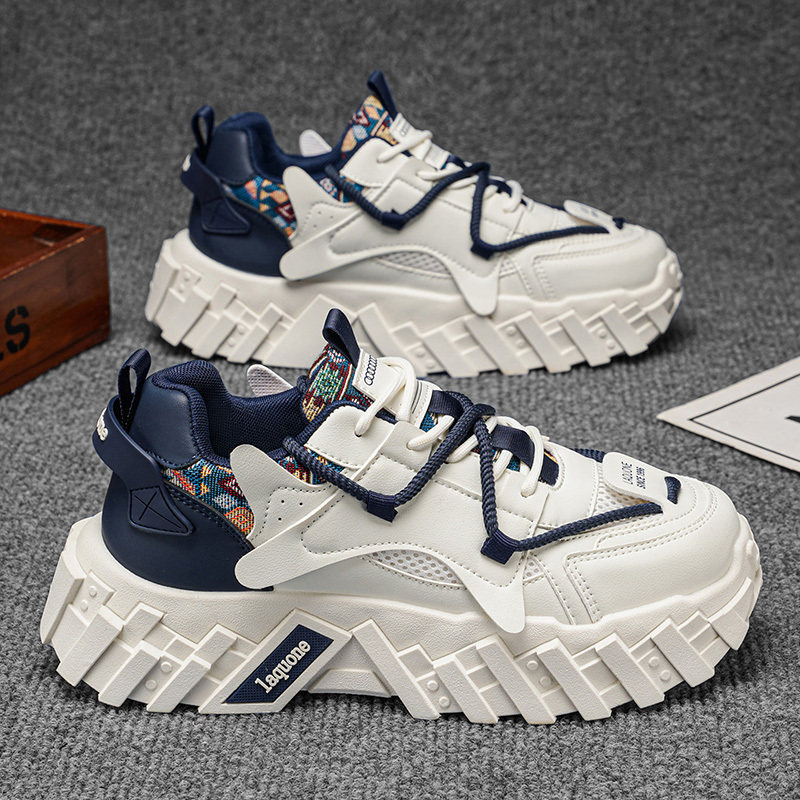 Image of Mens Thick Sole Casual Sneakers, Height Increasing Sneakers, Comfortable Walking Footwear, Mens Casual Trainers, Casual Sports Shoes