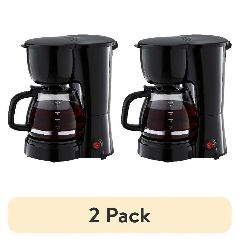 

2pcs Black 5-cup Stainless Steel Maker - , Kitchen & Restaurant Use