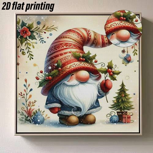 item picture handmade diy diamond painting kit suitable for home wall decor christmas figure with round acrylic diamonds frameless suitable for holiday gifts stress art handmade diamond hanging picture for room decoration 2d flat