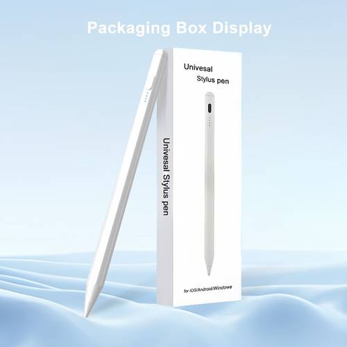 universal active stylus pen with type c charging smooth for digital drawing compatible with for ipad 2018 2025 devices writing drawing sleek stylus design durable construction