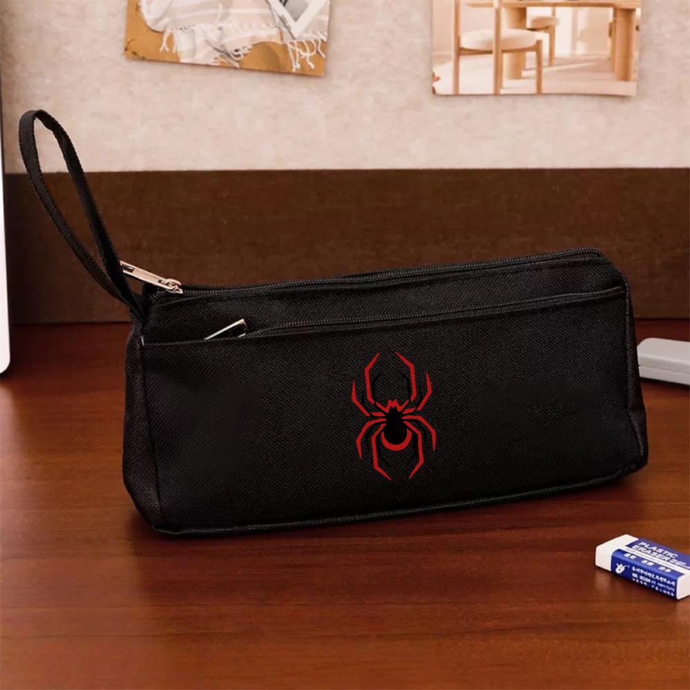 TEMU Estuche para lápices de 1 pieza con temática de , para universidad, bolsa de almacenamiento plegable y plana con de , compacto para estudiantes,