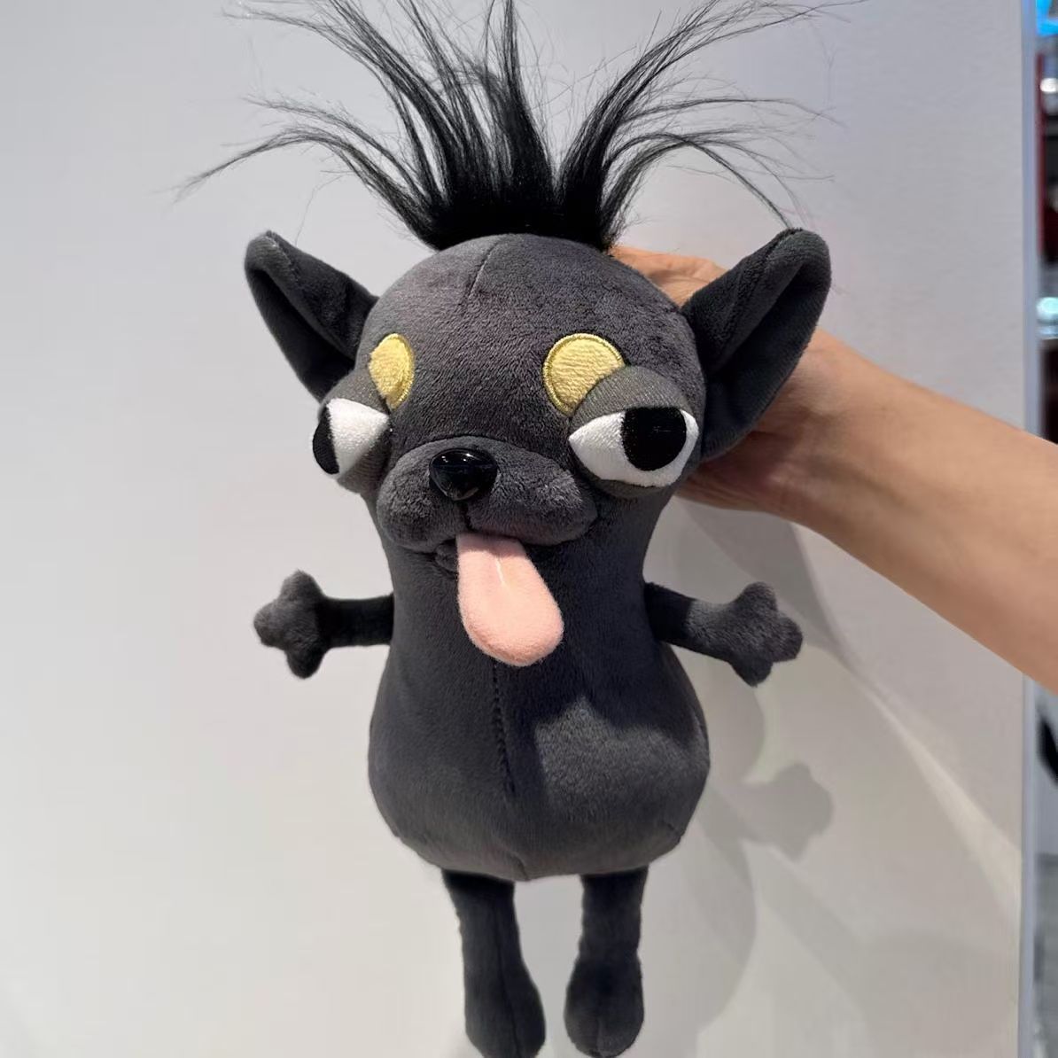 TEMU Lifelike Evil Chihuahua Stuffed Cat - Soft, Durable Stuffing, Chihuahua , A Calming Present For , Ideal For Small Animals And Of Chihuahuas, Without Battery