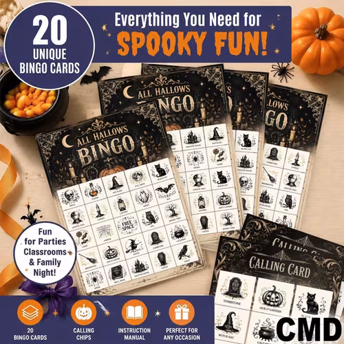 Bingo Cards 20pcs Family Classroom Game