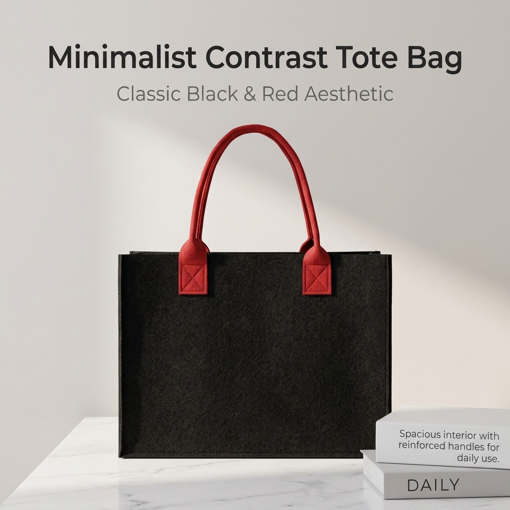 E-shop Verdickte Neue Filz Tragetasche - Multifunktionale Einkaufs, Reise- und Bürohandtasche | Große Kapazität Damenmode Schöne Aufbewahrungstasche,
