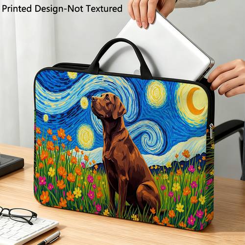 1pc laptop bag starry dog laptop bag laptop soft protective cover tablet protective case laptop zippered cover suitable for 13 inch 14 inch 15 inch laptops soft protective cover for laptops and tablets