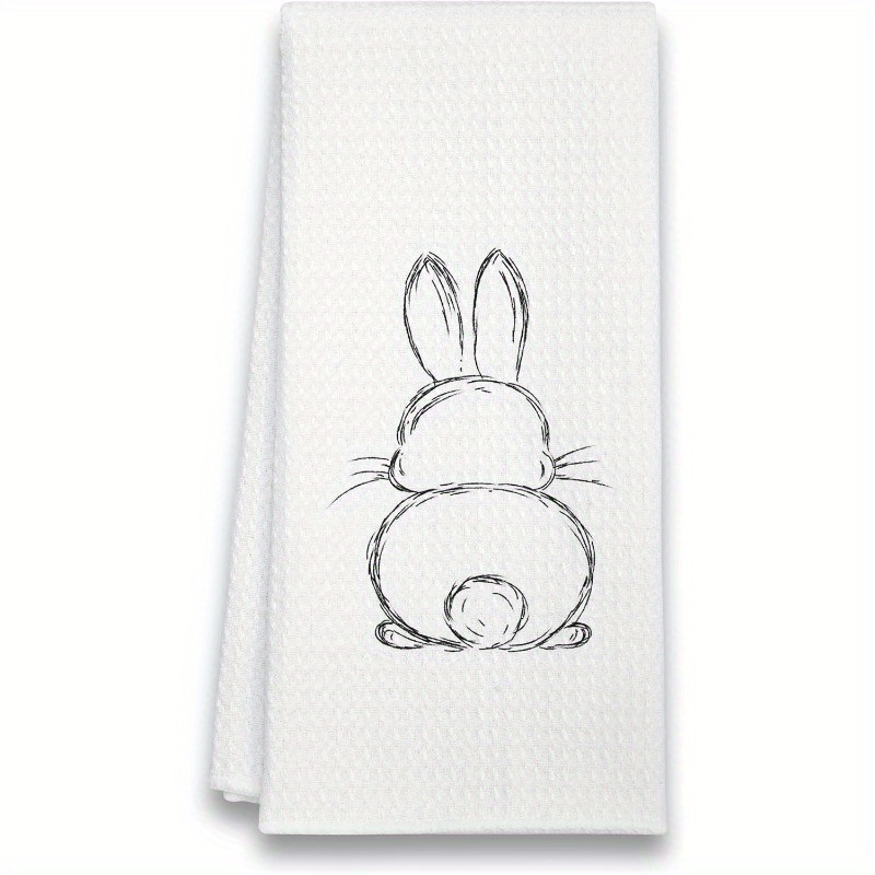 

- Butt Kitchen Towel - 18x26in, Easter Dish Cloth For Decor & , , Washable