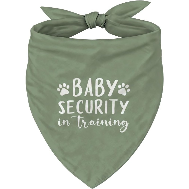 TEMU 1pc 24.8×11 Inch Training Bandana, Green Adjustable Triangle Scarf For Dogs, Bandana For Dog Pregnancy Announcement