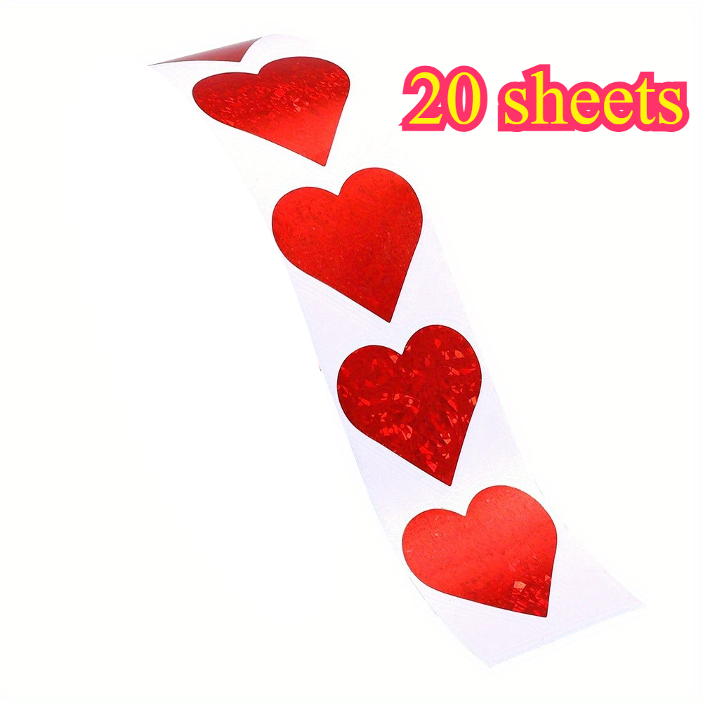 TEMU Adesivi per San con Motivo a Cuore , Etichette Autoadesive per Confezioni Regalo, Biglietti, Buste, Decorazioni per Feste, Decorazioni per San,