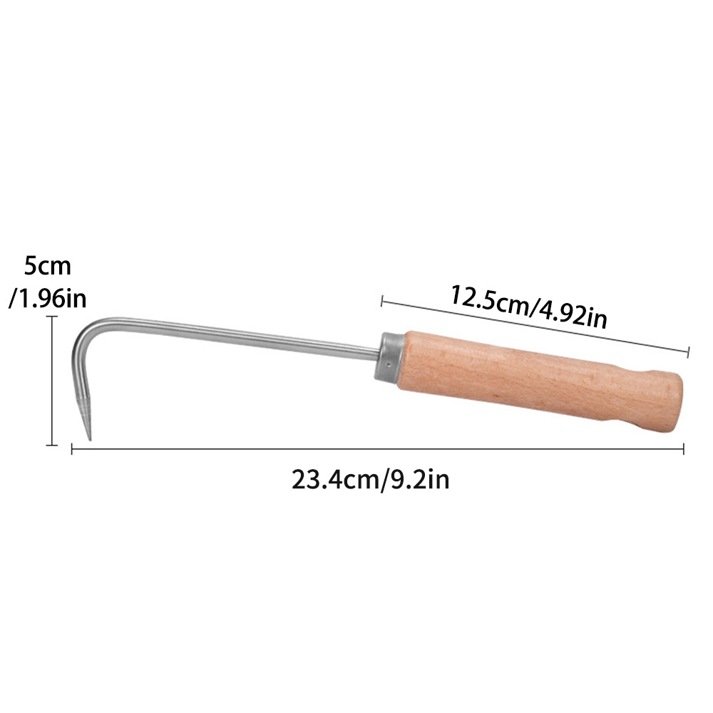 TEMU 1pc Weeding Tool, Single-claw Hook, Soil Loosening Tool, Root Hook, Gardening Tool, Bonsai Maintenance