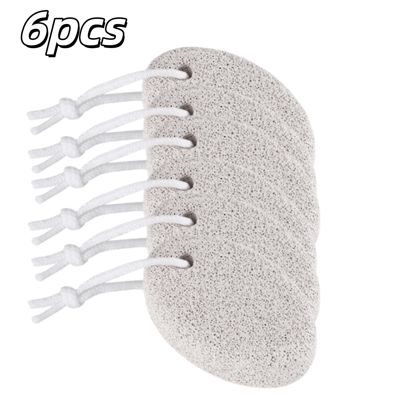 Image of 6pcs Volcanic Stone Foot Scrub Set Dual-function Foot File & Remover Heel Remover Fine-grit Abrasive Stones Durable Foot Scrubber Home Foot Care Tool