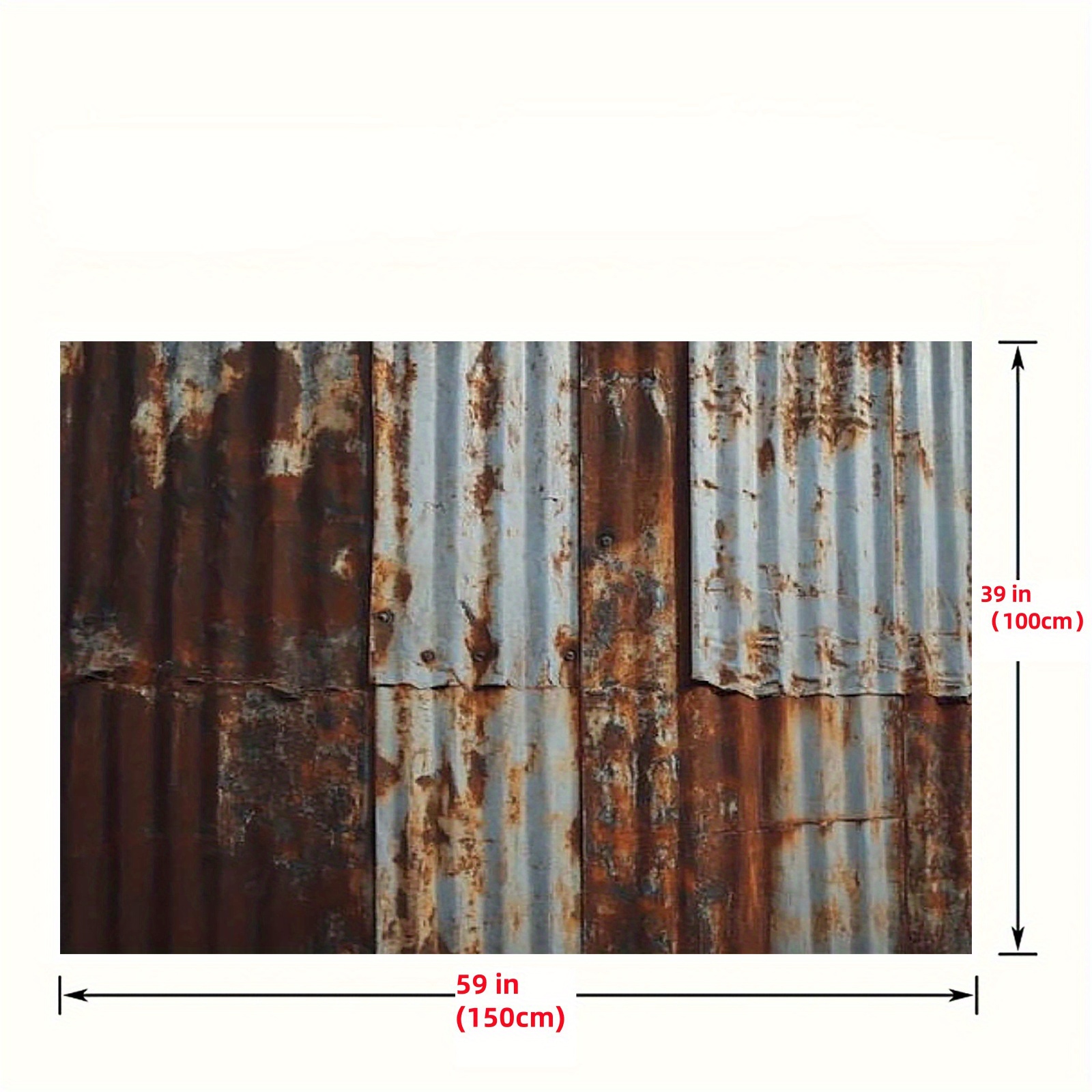 TEMU A Textured Background Featuring Rusted Metal Panels, The Feeling Of Rustic Beauty And . This Banner Is Perfect For Outdoor Environments And