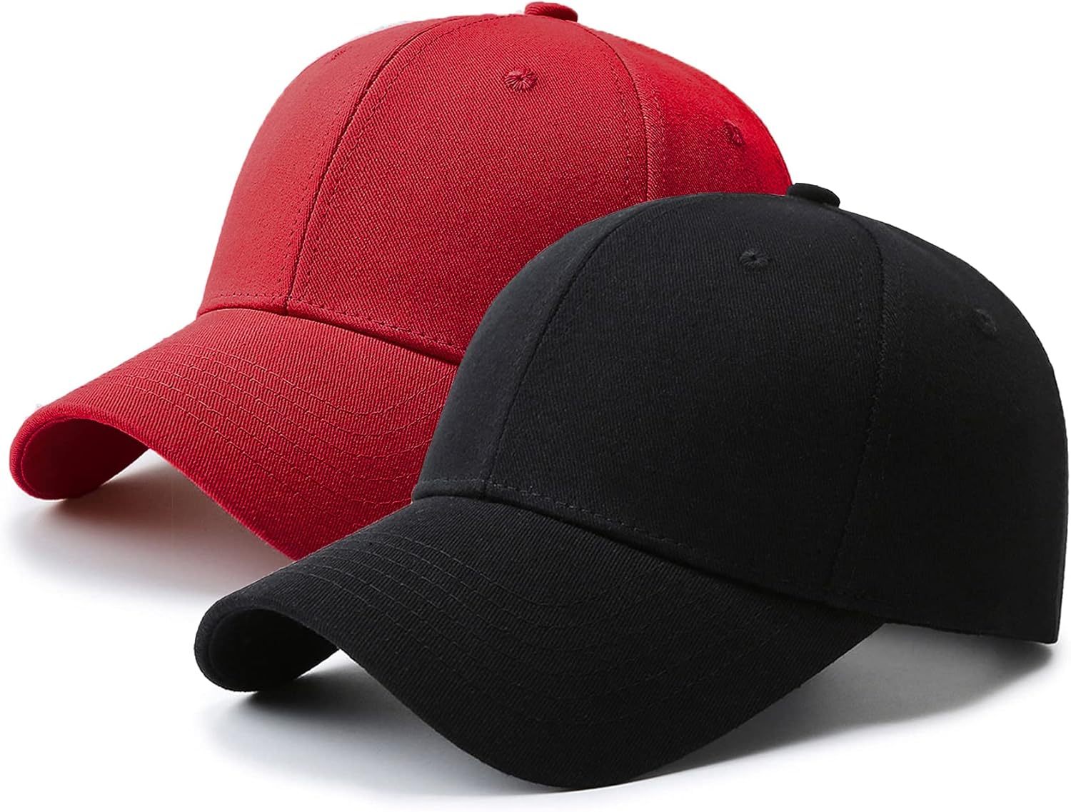 Set of 2 Baseball Caps Suitable for Golf, Perfect for Dads, Unisex, Ideal for Couples As Gifts. A Top Pick, Featuring a Printed Design, These Caps Are Washable And Great for Outdoor Activities. They Offer a Casual Look And Can Be Easily Matched with