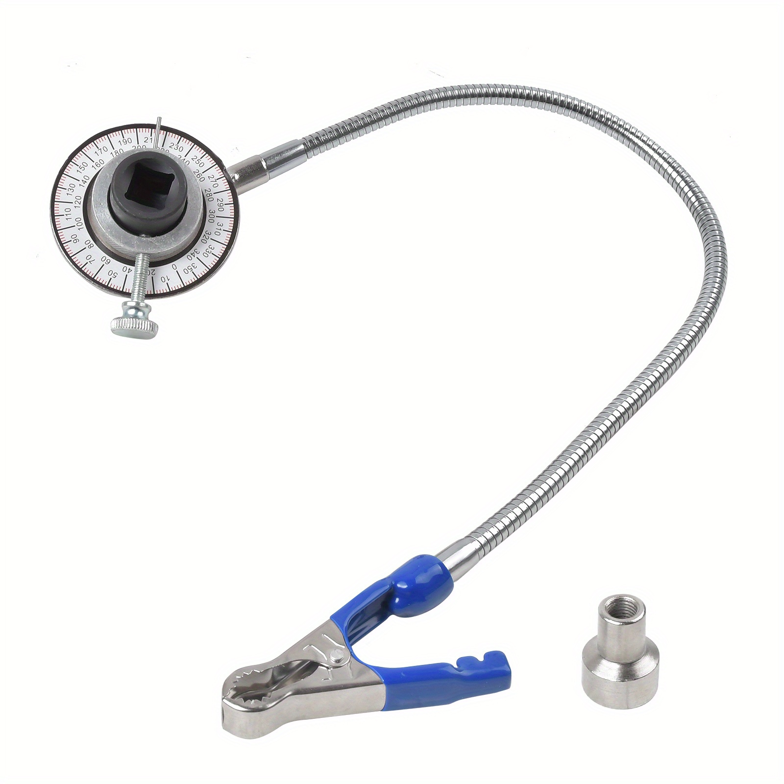 1/2" Rotation Angle Gauge Torque Rotary Protractor Magnetic Arm Claw Gauge