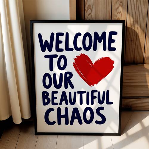 1pc wall art quote poster quote welcome to our print family quote print prints print suitable for bedroom living room decoration housewarming gifts unframed