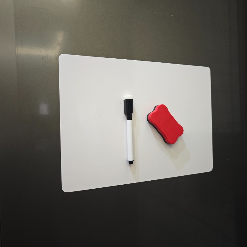 A4 2 Pack Magnetic Dry Erase Whiteboard For Fridge, Flexible Small Magnet Blank