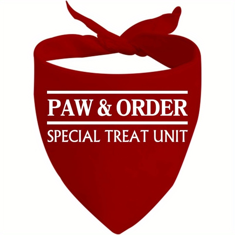 TEMU 1pc Training Dog Triangular Pet Scarf, For Training Dog's Paws And Commands, Special Reward Unit, Neck Scarf - Suitable For Small/medium/large