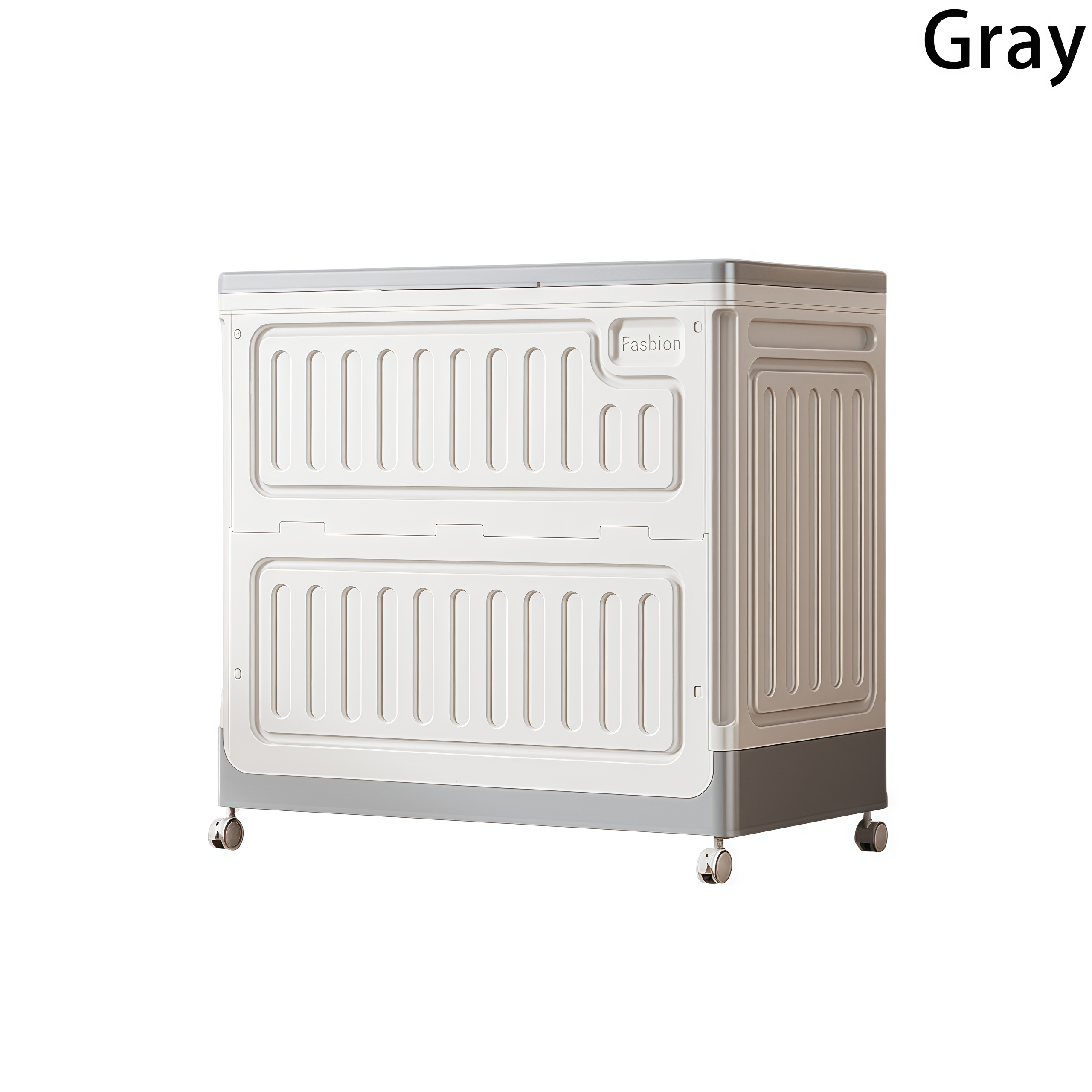 TEMU 1pc Large-capacity Clothing Storage Box With , Bedroom Clothing And Quilt Organizer, Foldable Storage Box With Wheels And Lid, Under-bed Storage