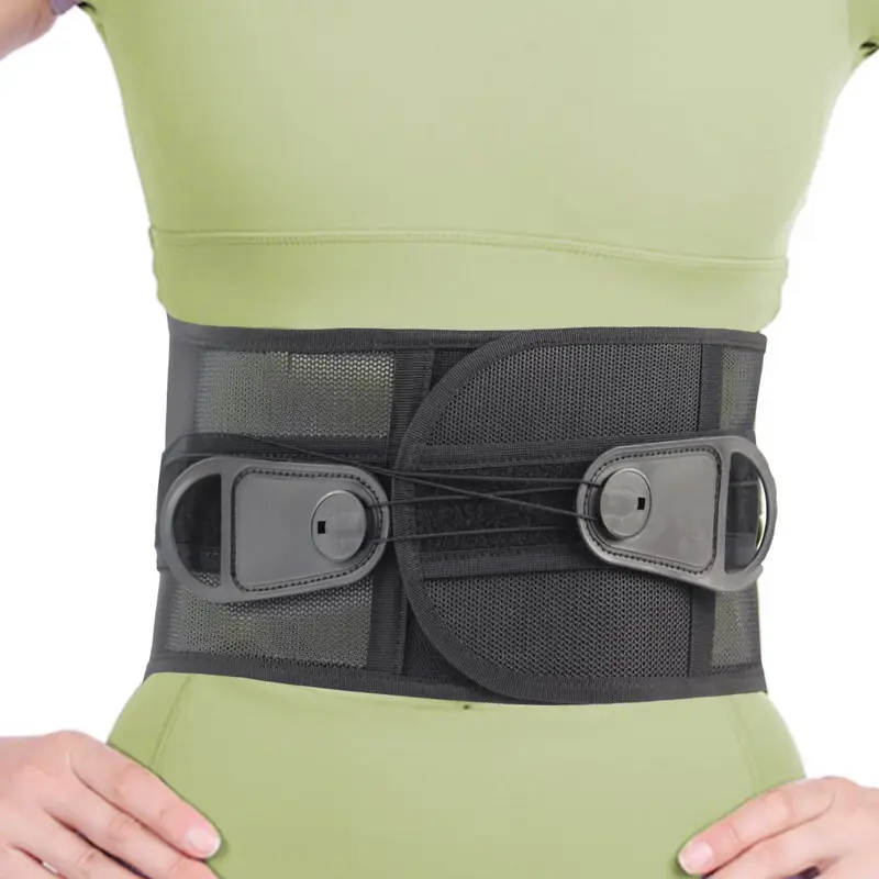1pc adjustable sports belt breathable mesh   double drawstring sports belt unisex waist protection belt for outdoor sports hiking camping fitness office etc Product details 9