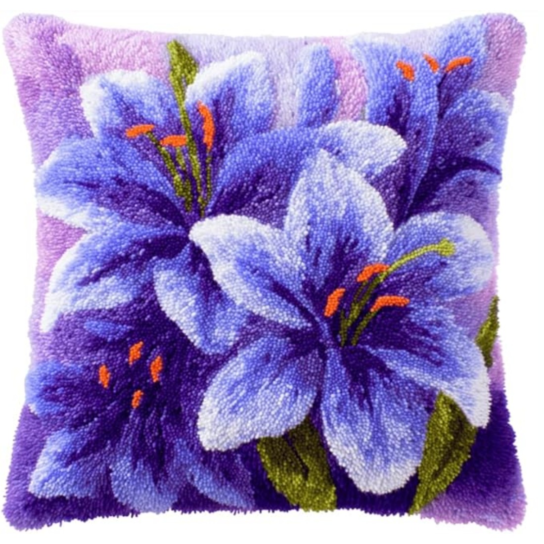 Image of Hook Kits For Adults Cushion Pcs, Valentine's Day Giftbirthday Gift, Pre-print Pattern Set Diy Pillowcase, For Or Beginners Adults To Knott, Diy Hook Pcs, 43cm X 43cm/17inx17in