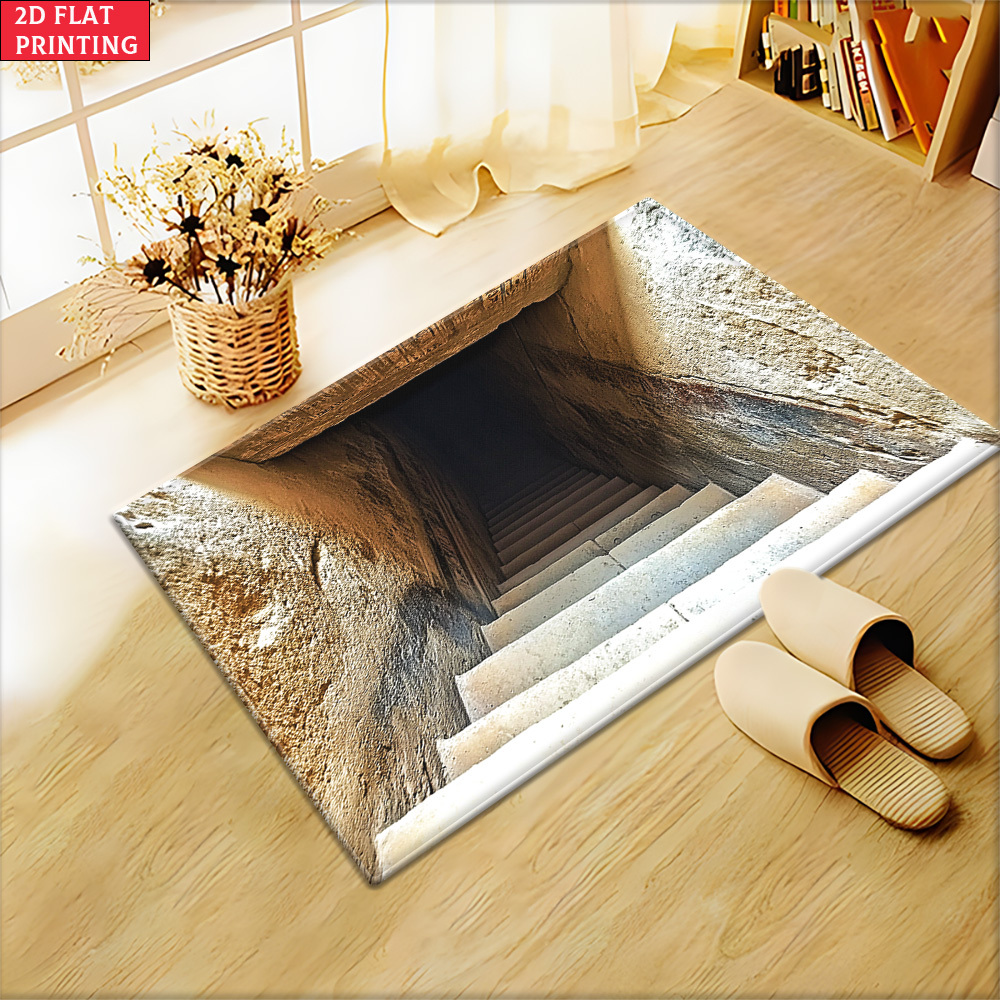 TEMU 2d Flat, 2d Flat 1pc 850gsm Tunnel Door Mat, Outdoor Mat, Outdoor Rug, Bath Mat, Microfiber Absorbent Machine Washable Rug For Bedroom, Living