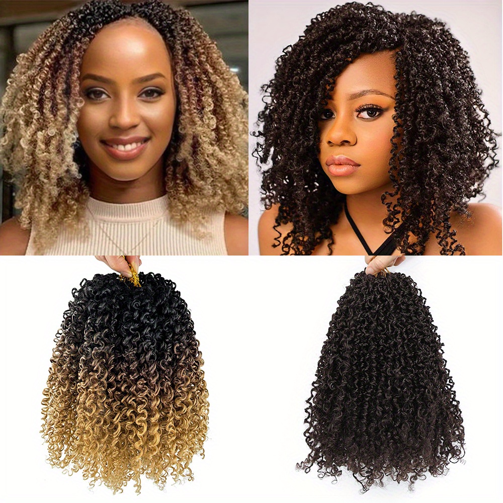 8 inch packs pre looped mini twist crochet hair women - Temu