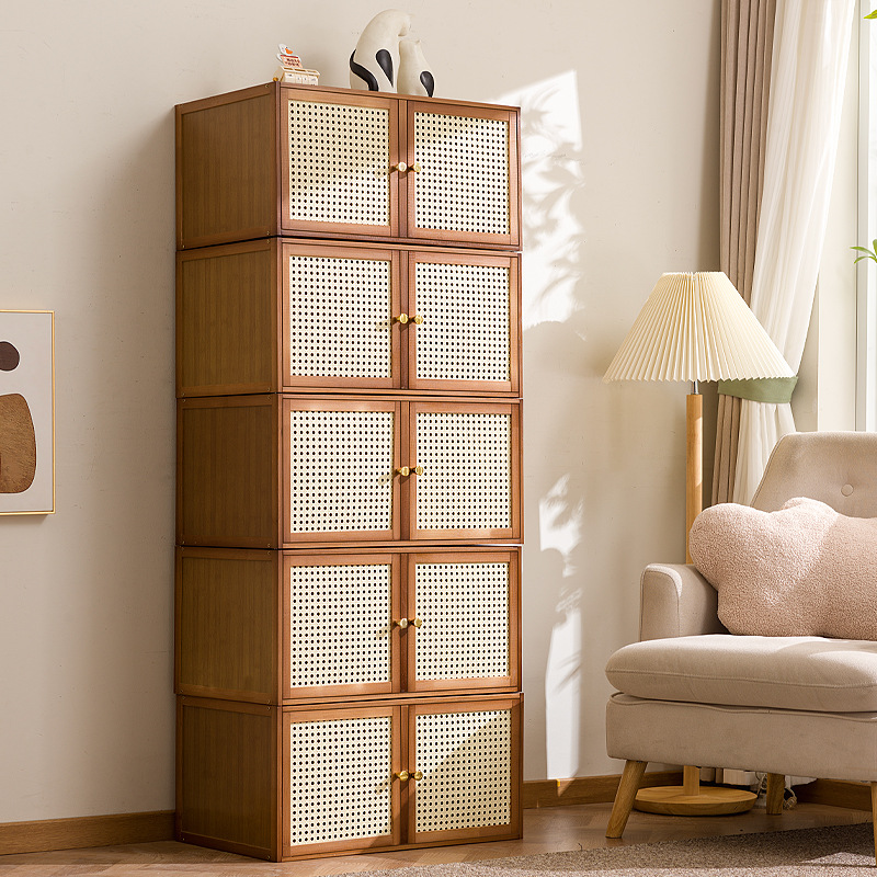 Solid Wood Hallway Storage Cabinet, Modular Cubby Units