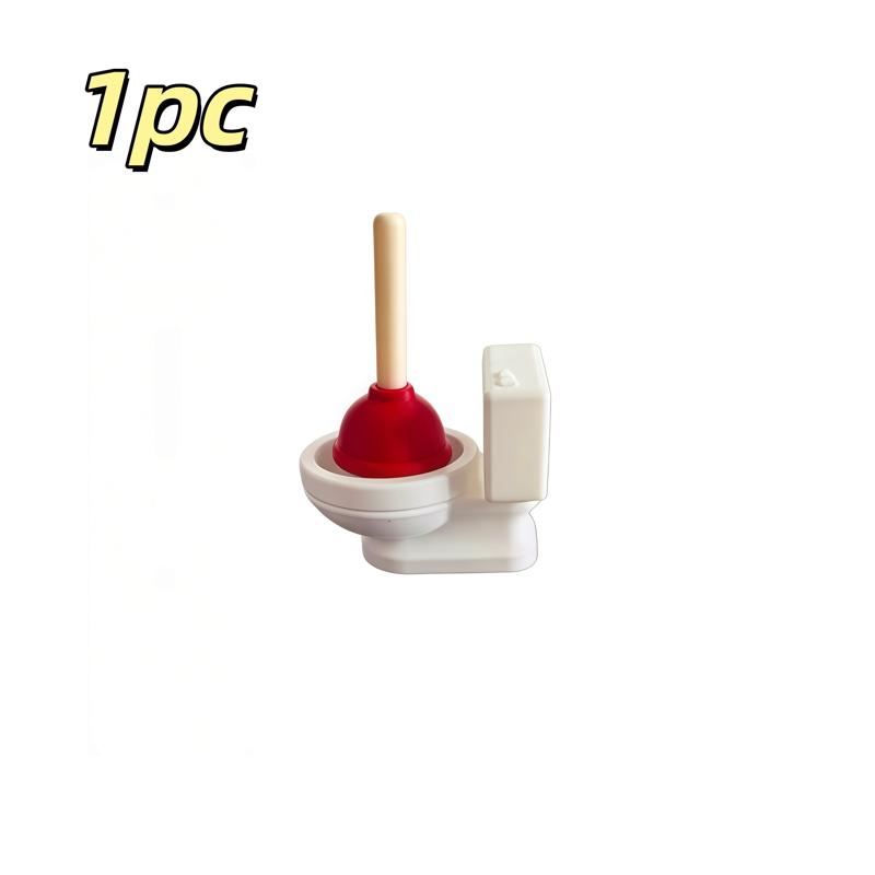 TEMU 1pc Creative Mini Toilet-shaped Desktop Ornament, Comfortable To , Ideal Gift For Family On Birthdays, Holidays, And Anniversaries, For Desktop