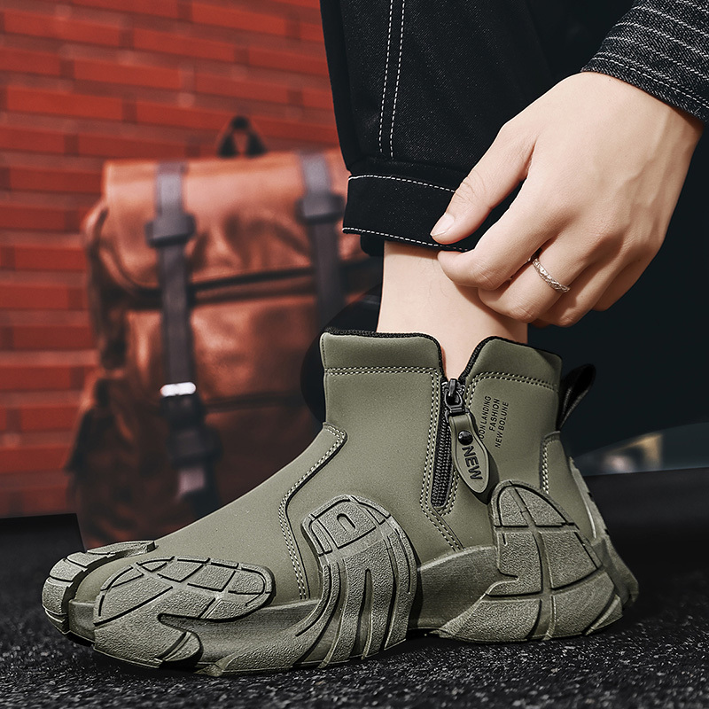 High-top Platform Fashionable Casual Shoes and Boots, Student Shoes, Men's Shoes, Comfortable Footwear for Hiking and Casual Wear