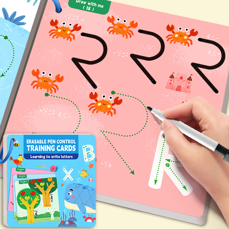 Children's Pen Control Training Workbook for Handwriting Practice