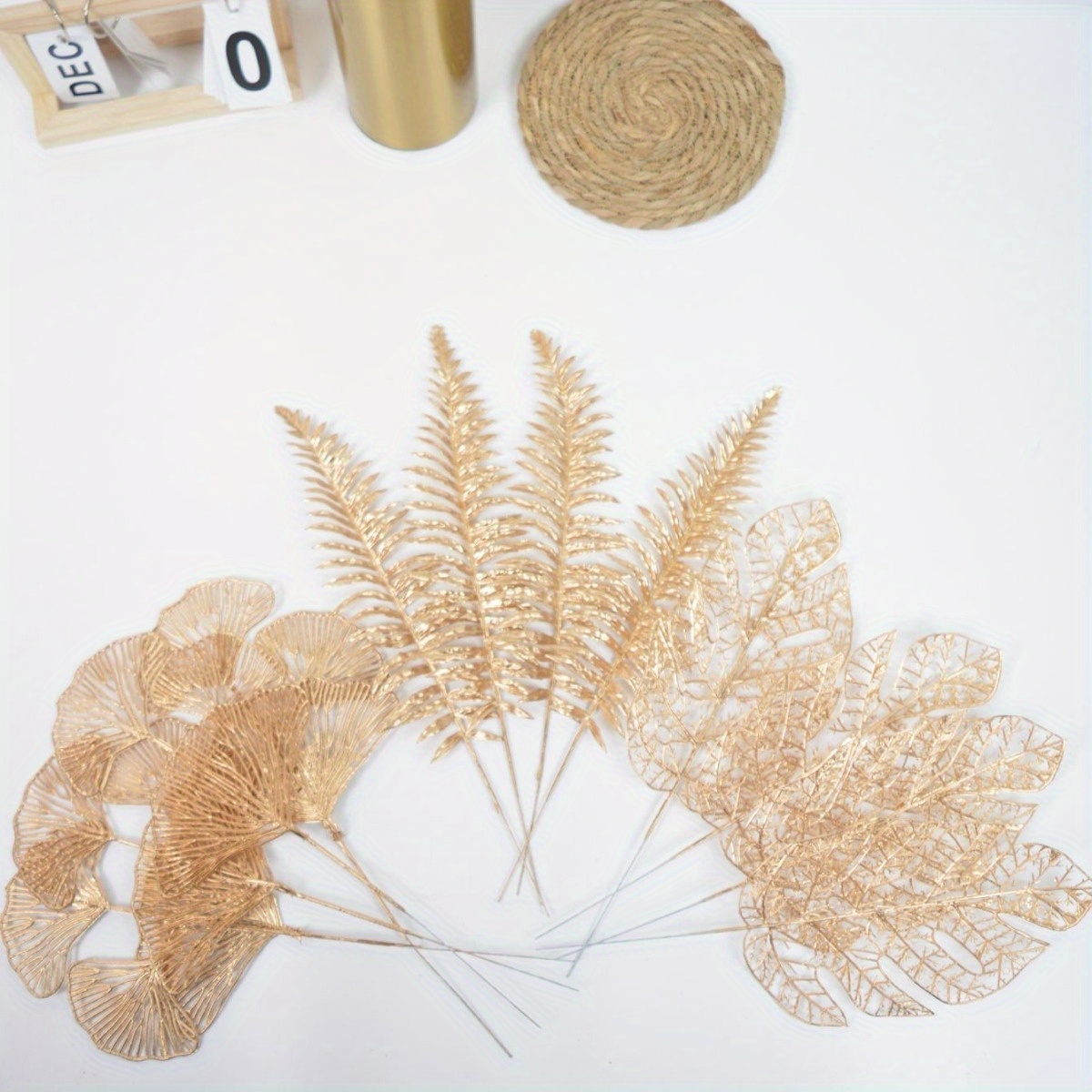 TEMU 12pcs Artificial Home Wedding Decoration Diy Artificial Plant Christmas Decoration, Halloween Decor