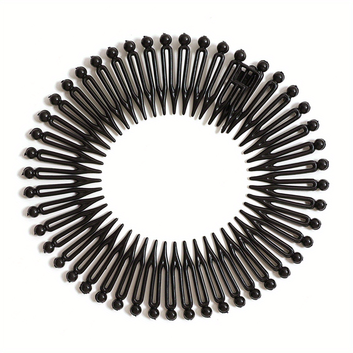 2pcs Elastic Hair Comb For Styling, Invisible Split End And Bangs Fixing Spring Comb, Women's Fashion Hair Accessory