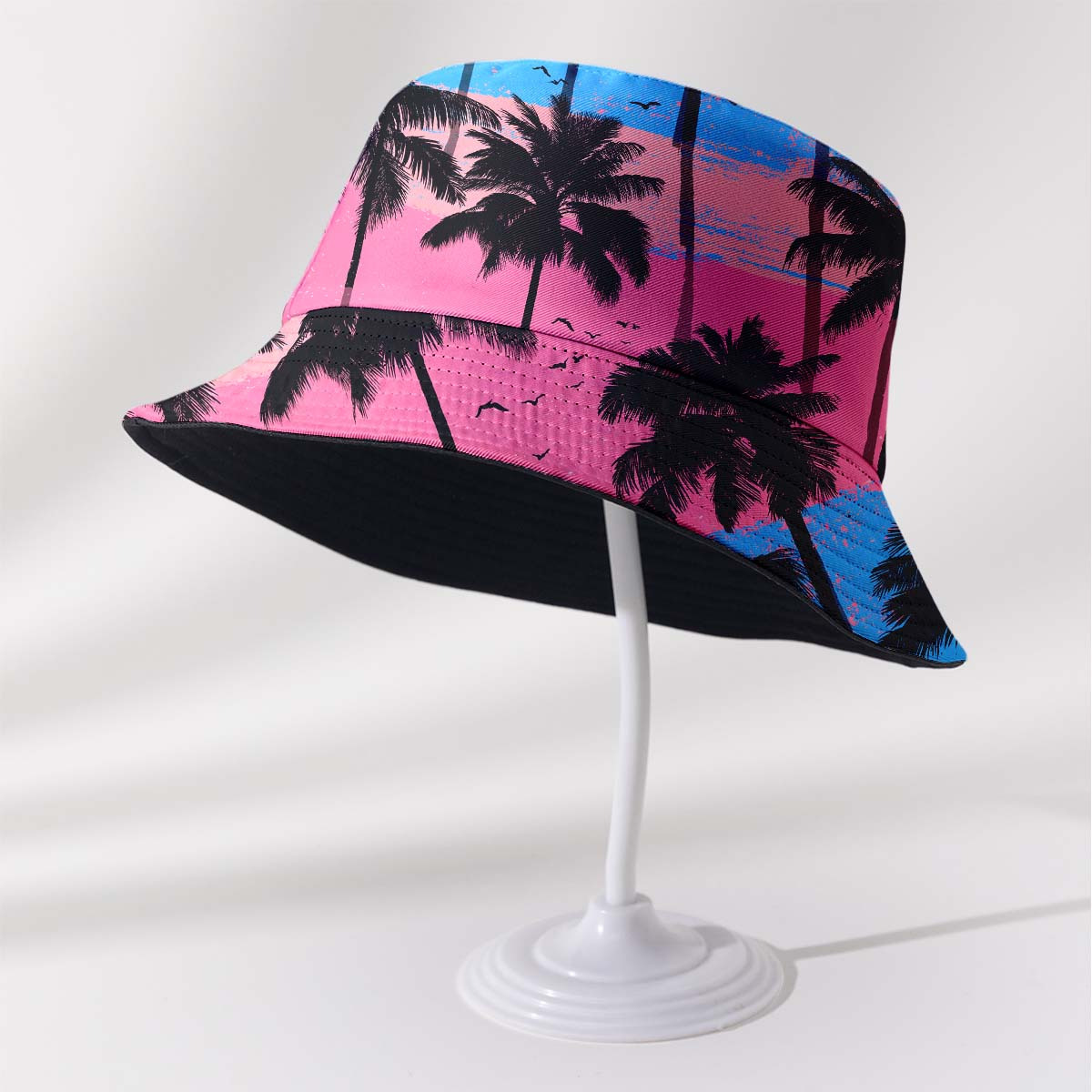 TEMU 1-pack Foldable And Washable Polyester Bucket Hat For Boys, Girls, And Teens - Suitable For Genders, Perfect For Birthdays And , Double-sided
