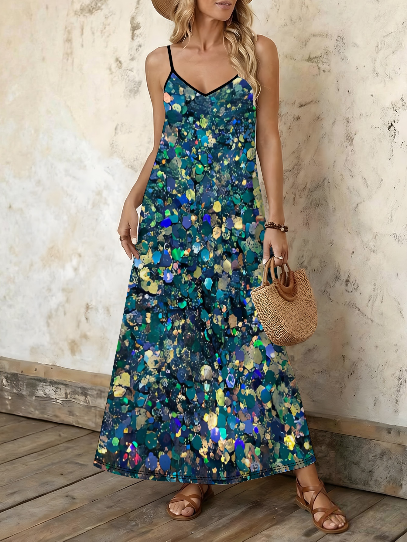 glitter casual dress sequined glitter womens vacation Product ID:AP1E212673_AC273_M