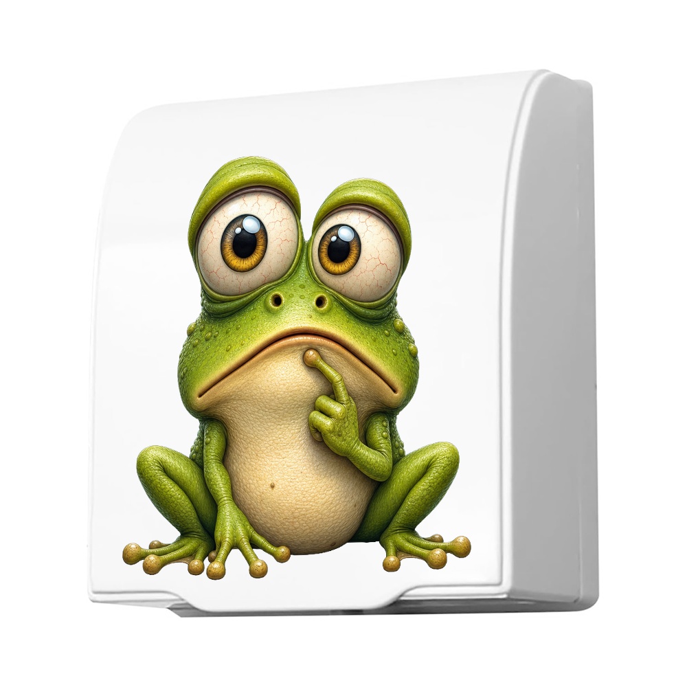 Cute Frog Cartoon Plastic Outlet Cover, Funny Animal Protector