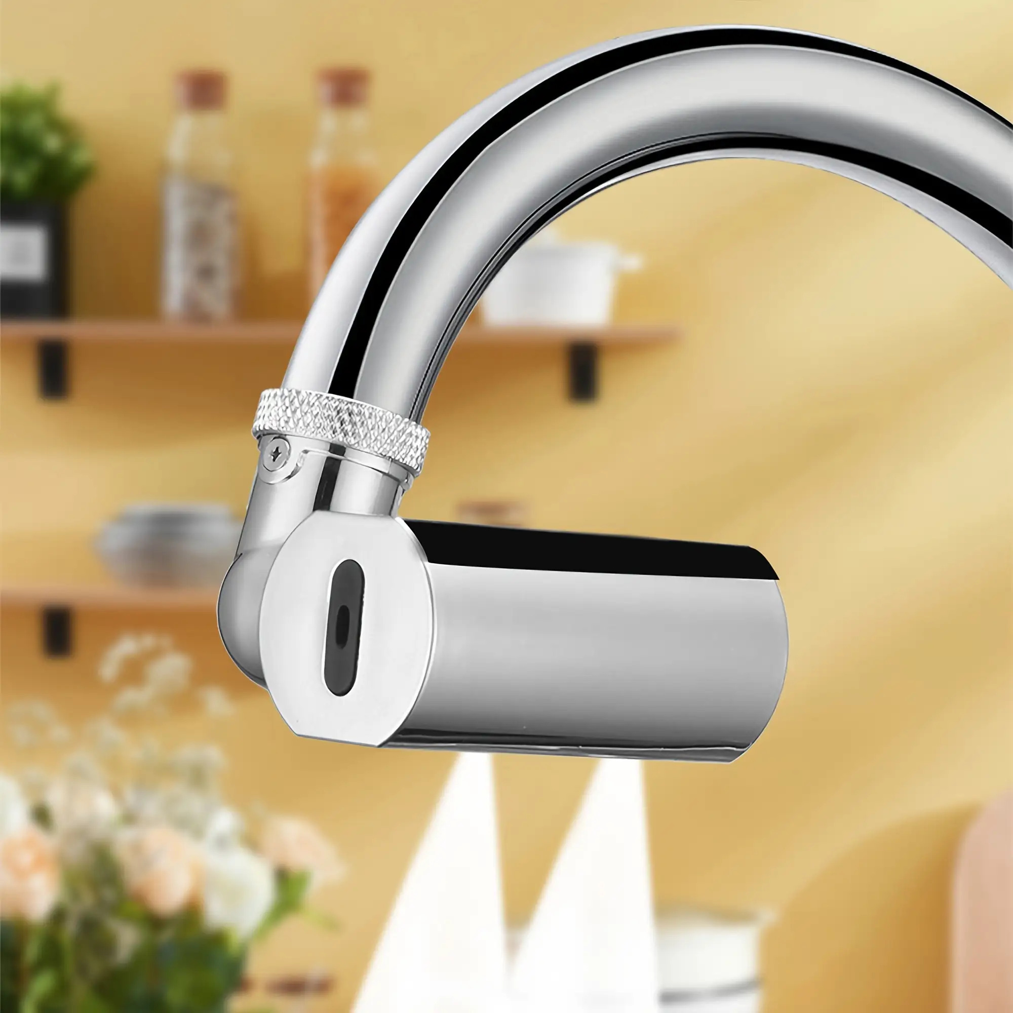 Image of Kitchen Faucet, Four-mode Water Outlet Faucet, Rotatable Faucet, Multifunctional Faucet With Adjustable Settings, Suitable For Bathrooms, Kitchens, Rvs, Etc., And Convenient To Use
