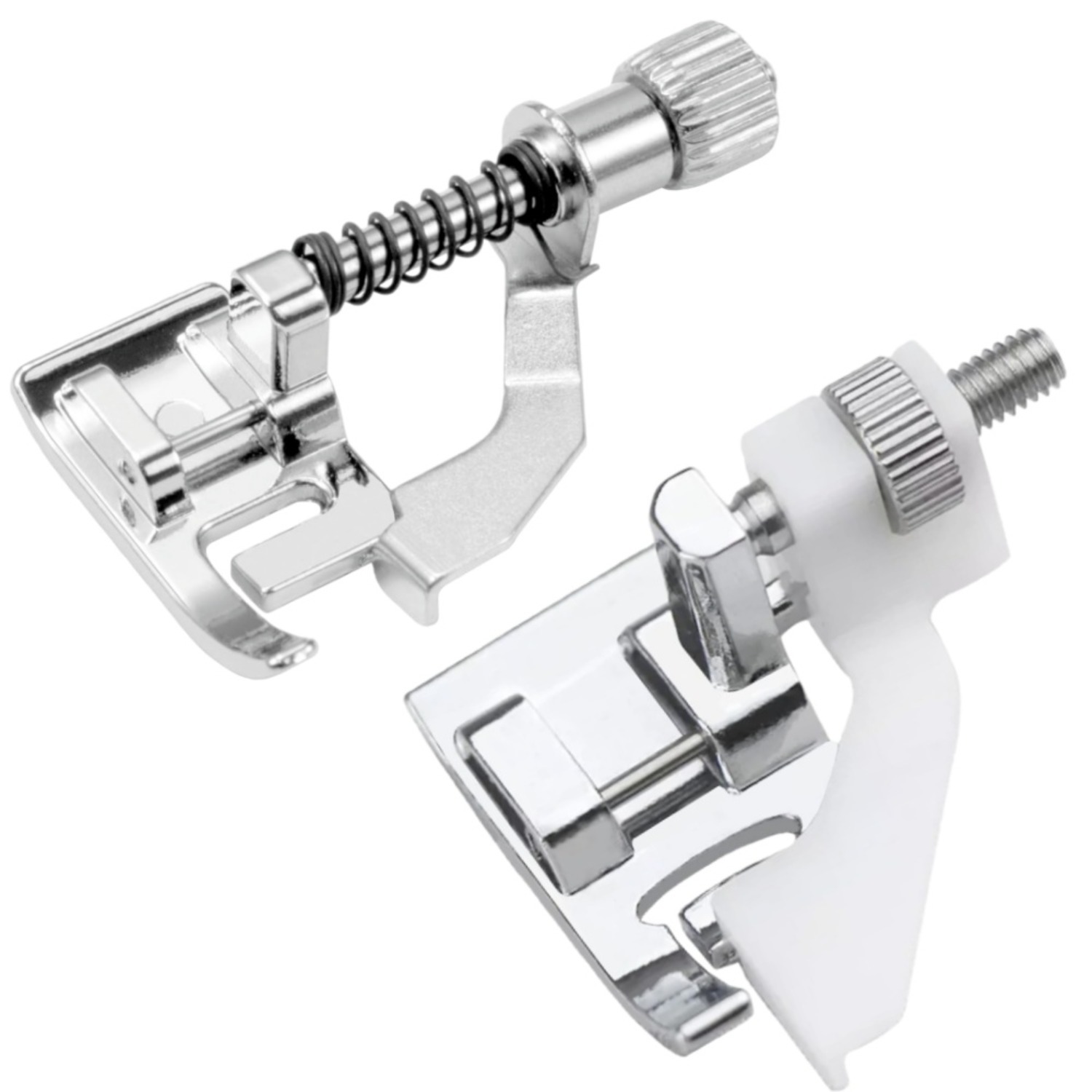 TEMU Set Of 2 Adjustable Hem Presser Feet Compatible With Low Shank Sewing Machines Including , Brother, , , , , , White, , , And