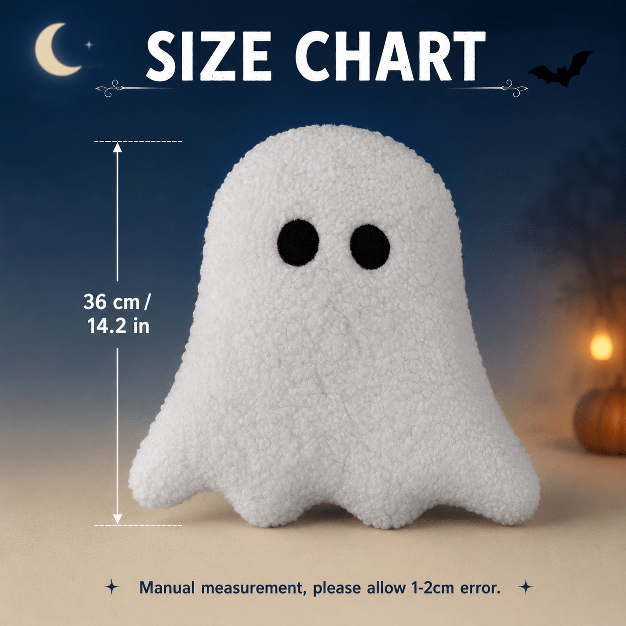White Ghost Lamb Plush Toy, Creative Halloween Doll