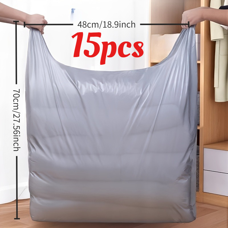 TEMU Durable Plastic Moving Bags, Extra Large Storage Bags For Clothes, Blankets, Back To School Decorations, Moving Essentials, Home Supplies,