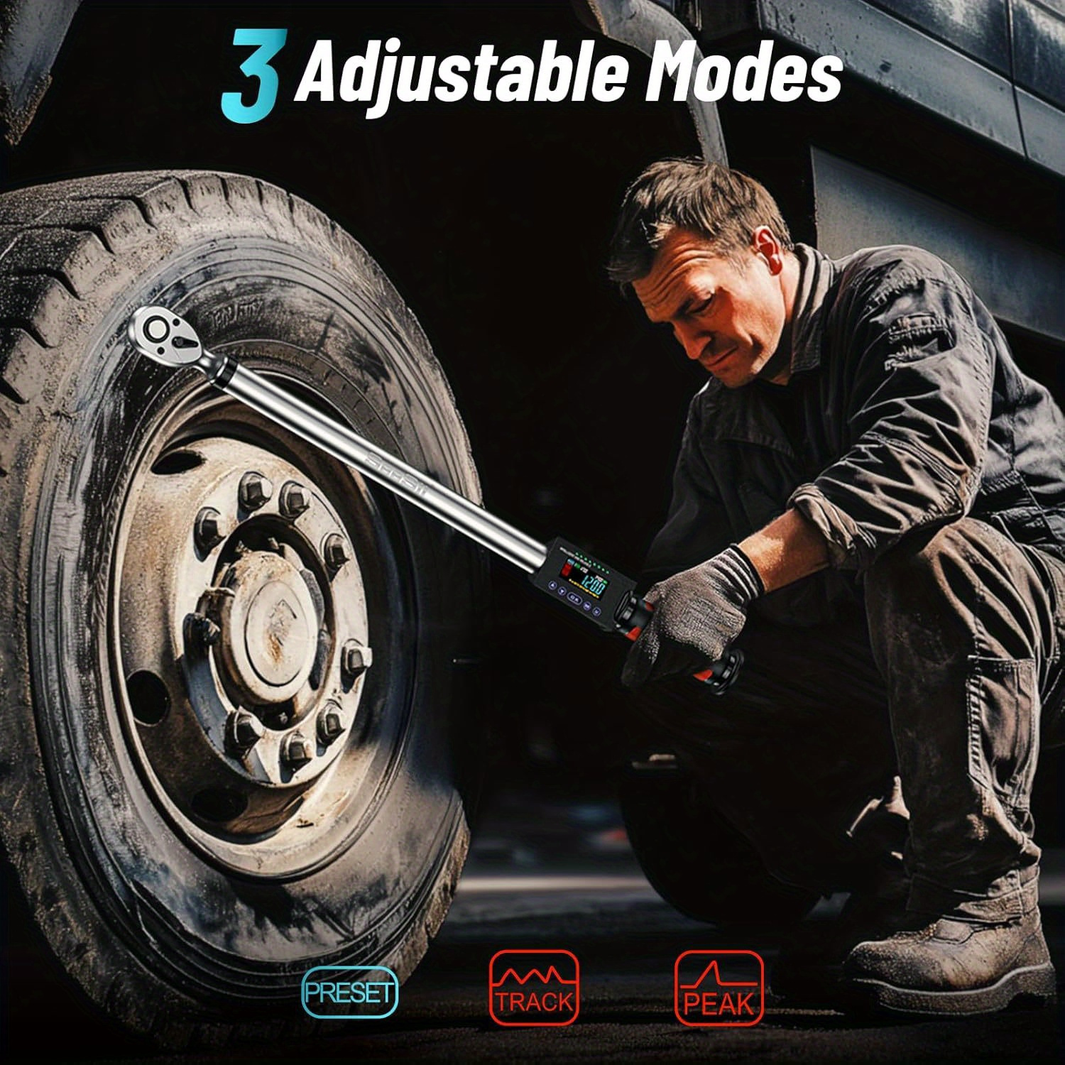 SEESII Digital Torque Wrench 1/2" Drive with 3 Modes