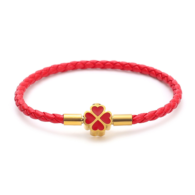 TEMU Bracelet pour femme en acier inoxydable avec à , rouge, motif de cœur, bracelet - un cadeau significatif pour elle, , , les anniversaires et