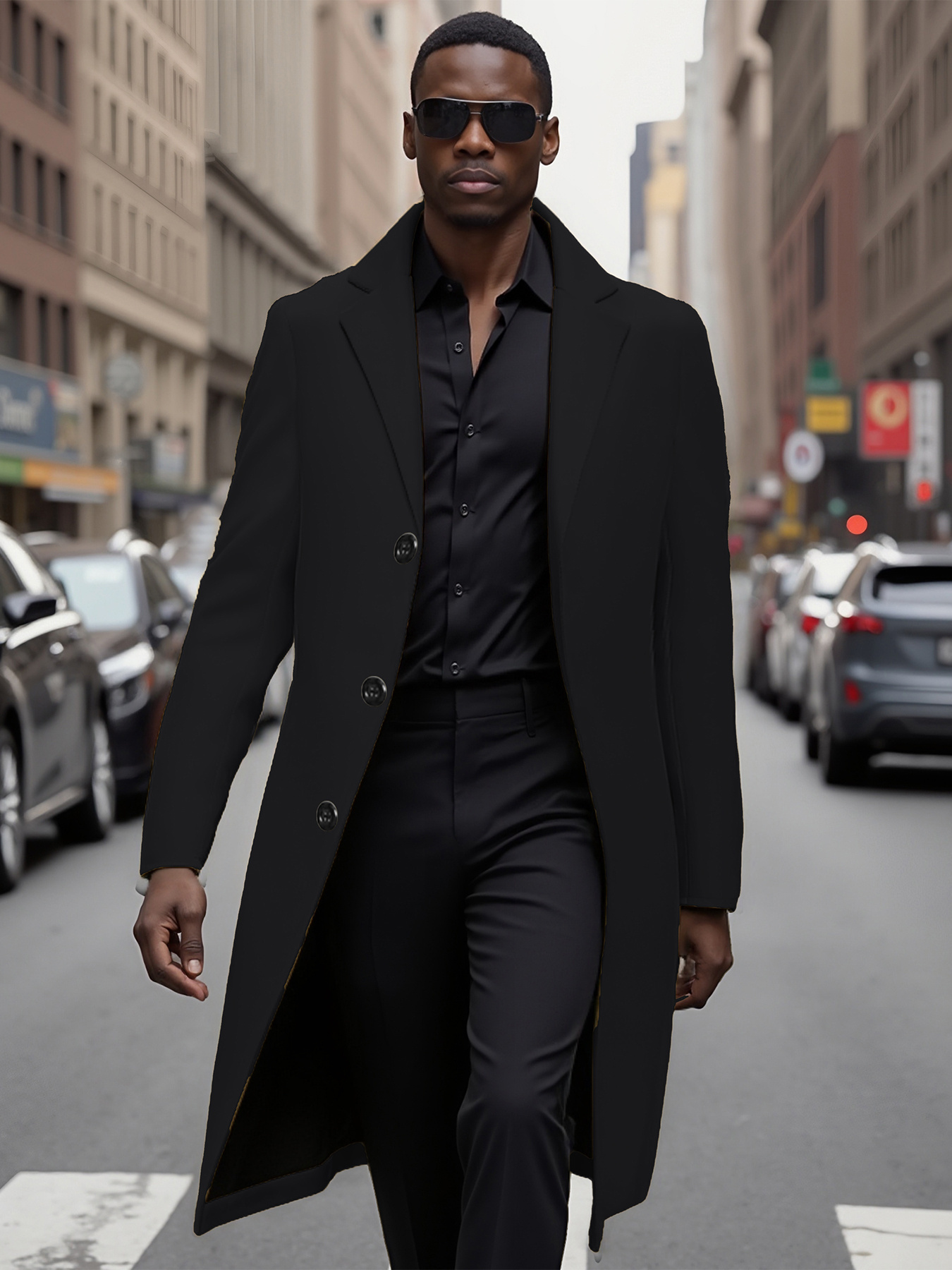 OVERCOAT Single Breasted Jacket M0 ブラック mens red trench coat stylish single breasted jacket spring - Temu