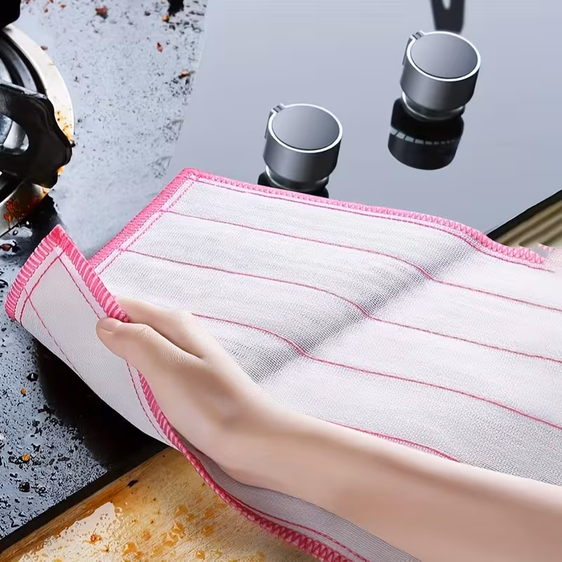 ultra absorbent thick dish cloths reusable wet dry cleaning towels for kitchen bathroom and outdoor use kitchen towels bath towels Product details 2